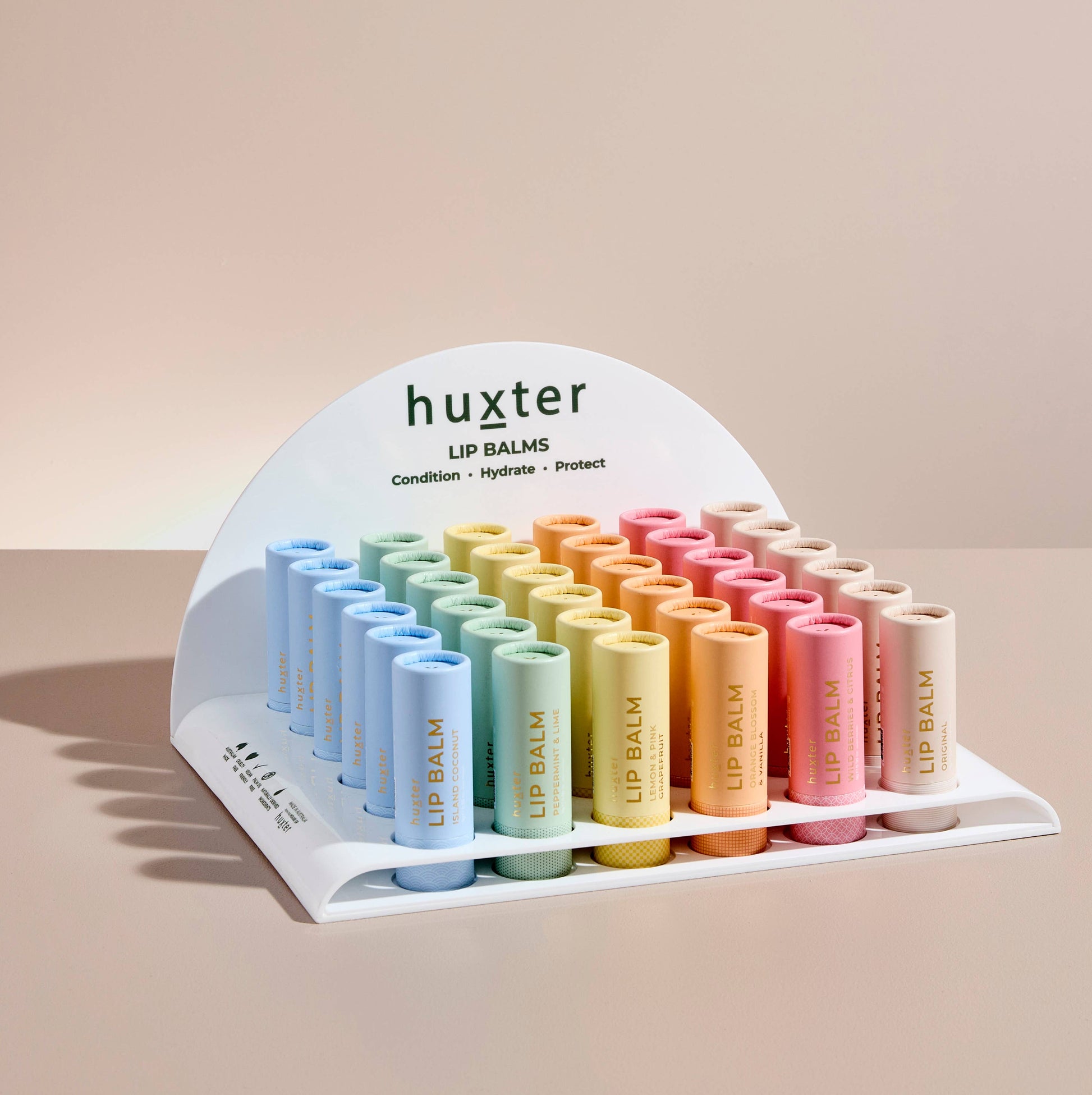 Huxter Lip Balm Display Stand | Holds 36 Lip Balms | Stand Only