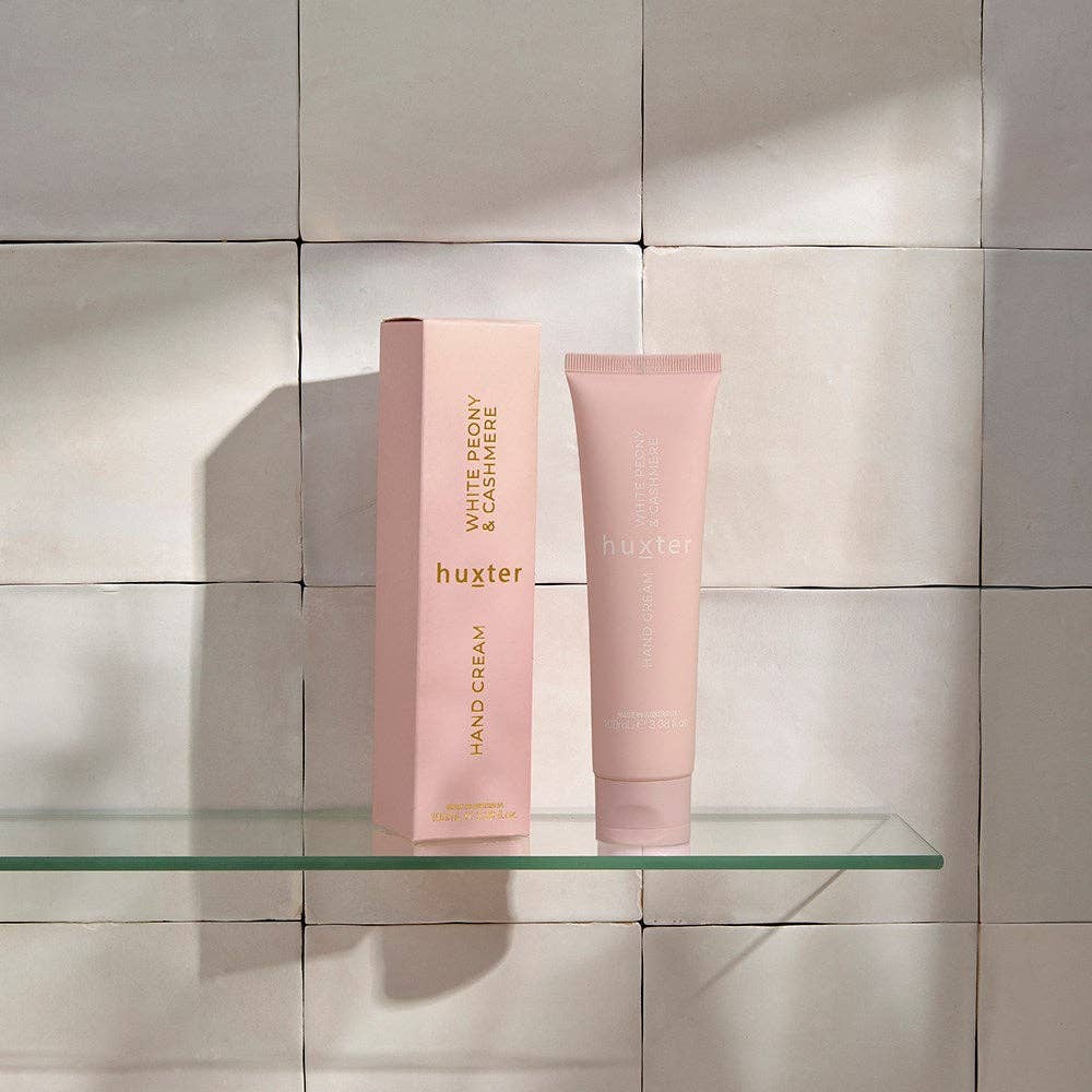 Huxter White Peony & Cashmere Hand Cream 100ml | Australian Made