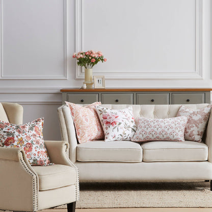 Laura Ashley Lambton Garden Cushion: Plaster Pink / 50x50cm