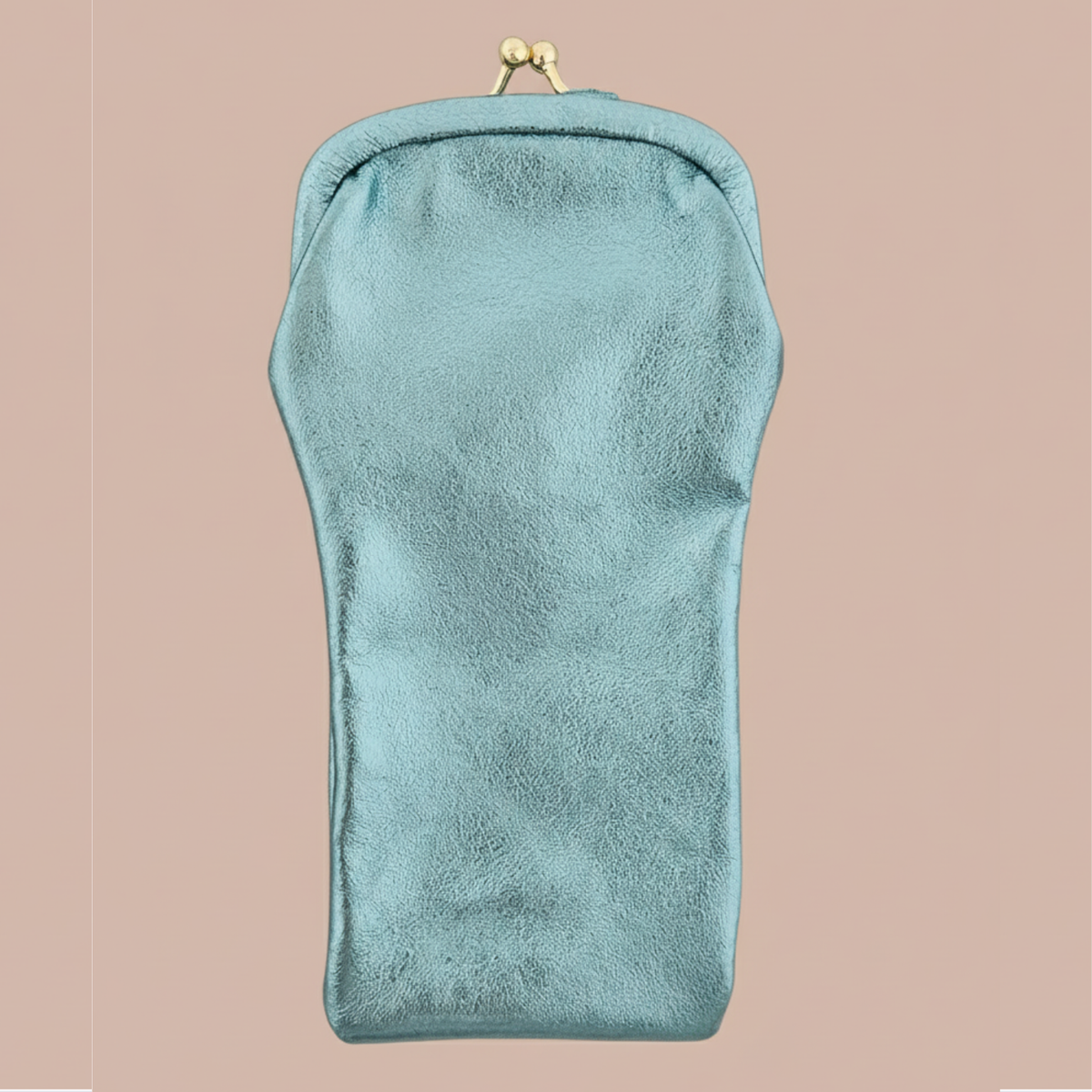 Leather Glasses Case with Clasp - Kisslock