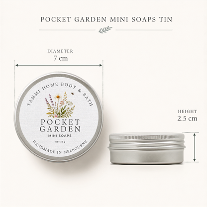Pocket Garden Mini Soaps – Handmade Floral Soap Gift Tin