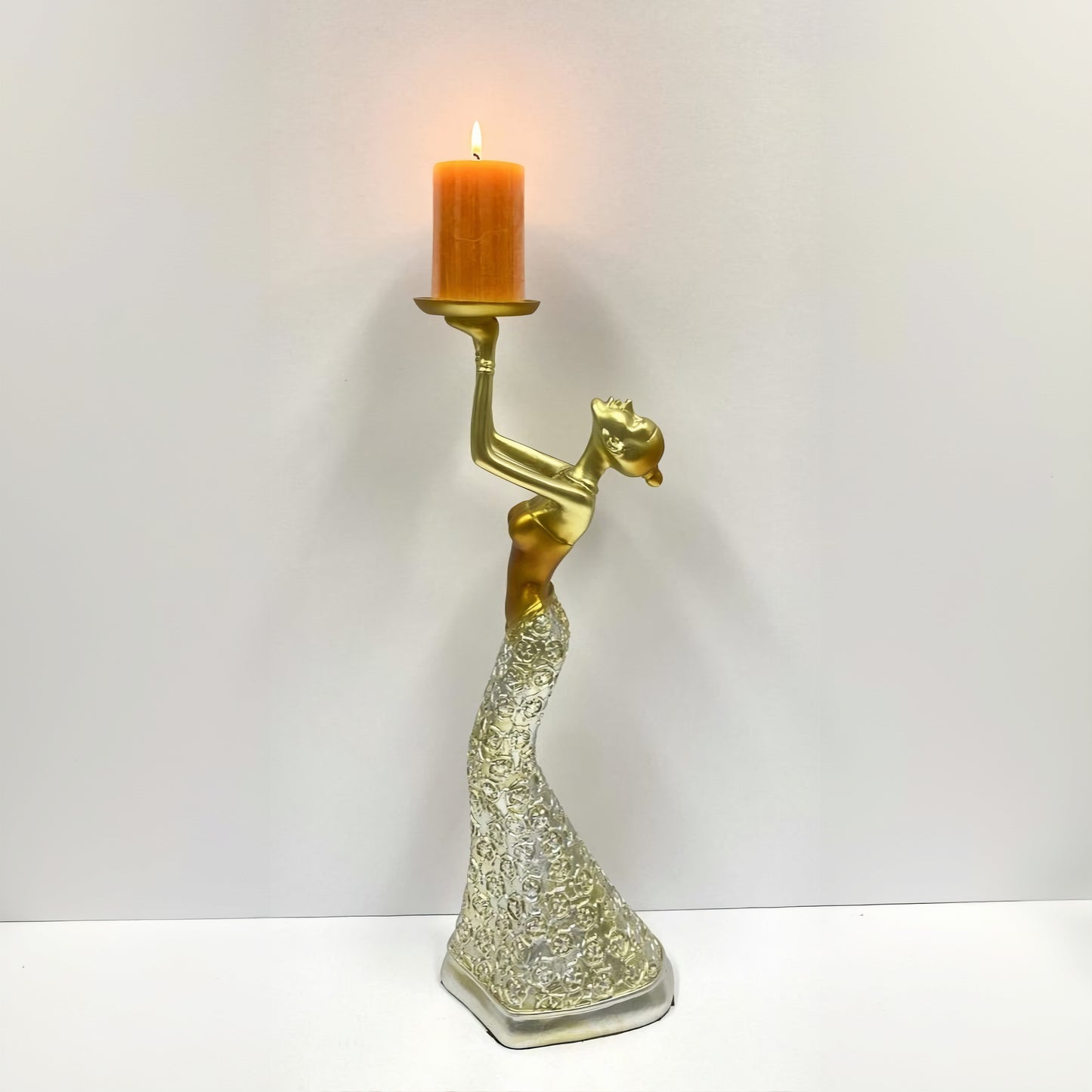Resin Vintage Candle Holder