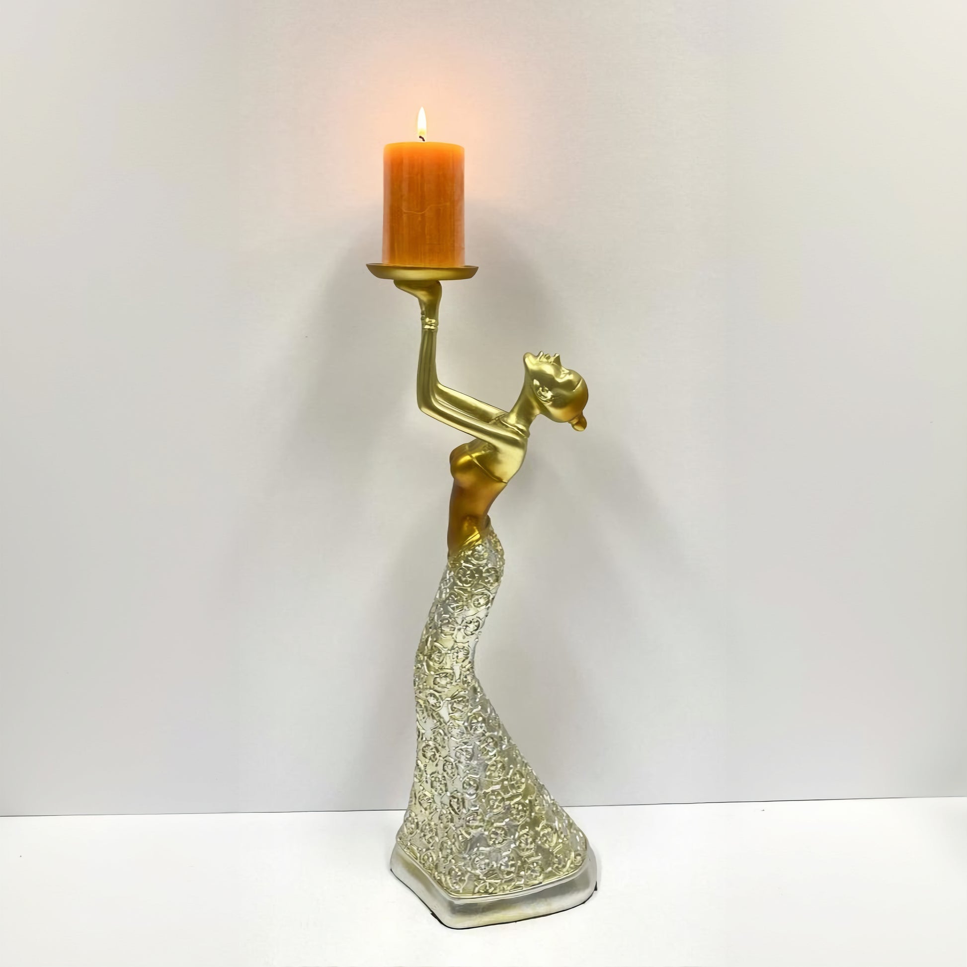 Resin Vintage Candle Holder