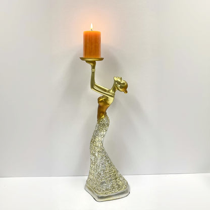 Resin Vintage Candle Holder