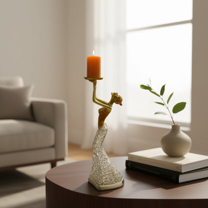 Resin Vintage Candle Holder