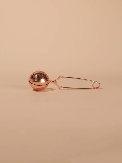 Rose Gold Tea Infuser Tong – Loose Leaf Tea Strainer Single Serve