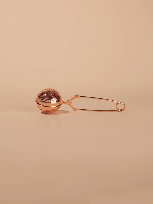Rose Gold Tea Infuser Tong – Loose Leaf Tea Strainer Single Serve