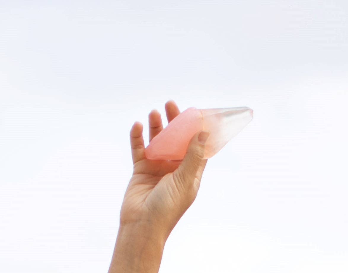 Rose Quartz Crystal Soap - with hidden gemstone!