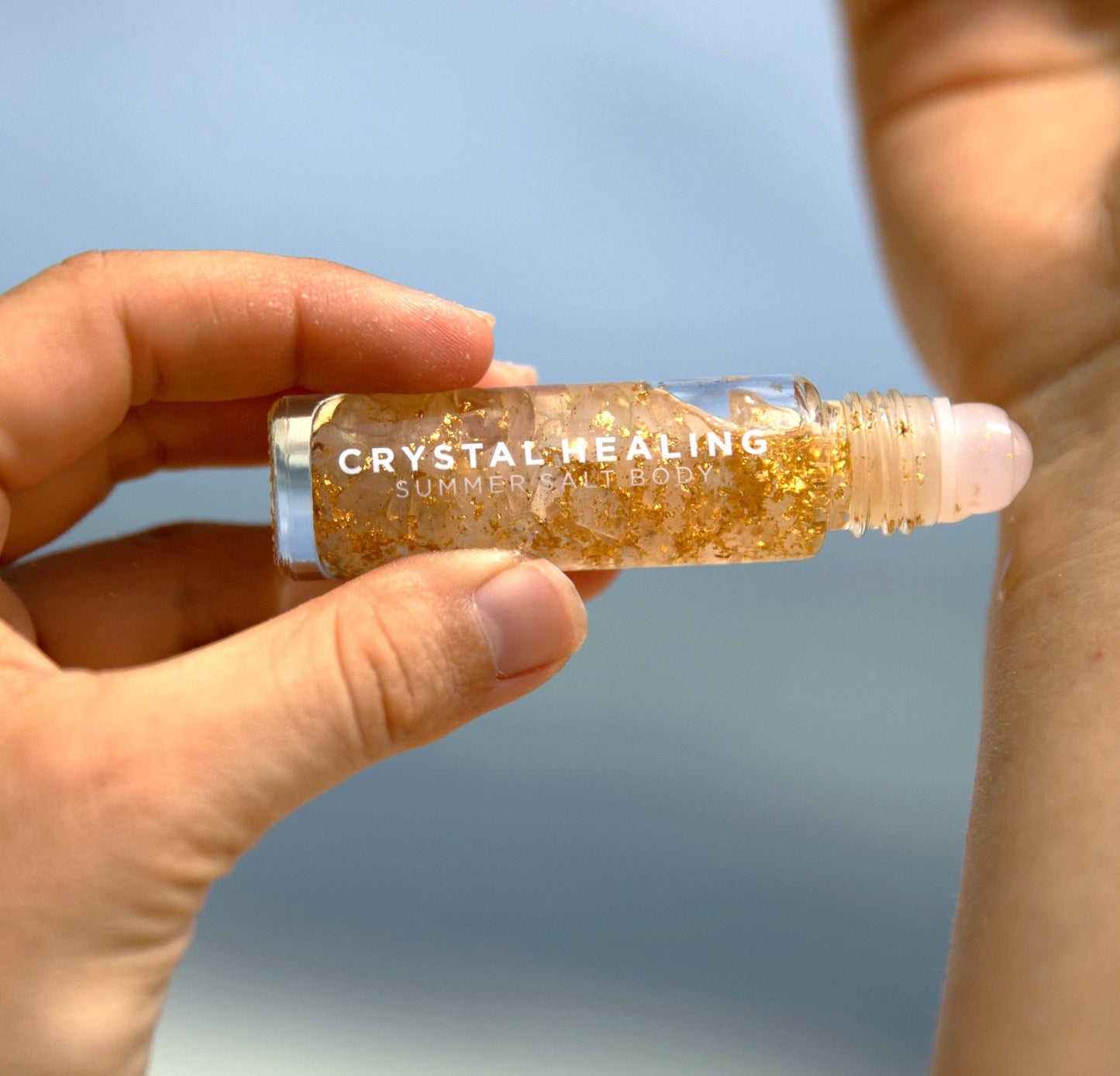 Rose Quartz Essential Oil Roller - Love