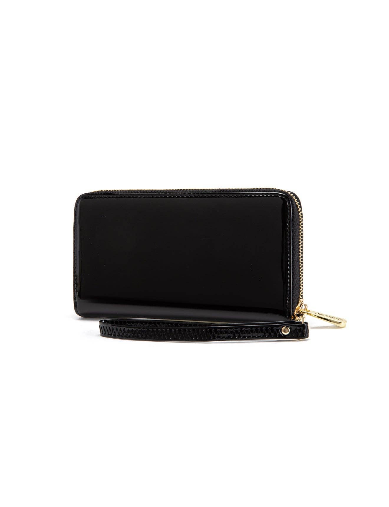 Serenade Ambretta Patent Leather Zip Around Wallet – RFID Protected
