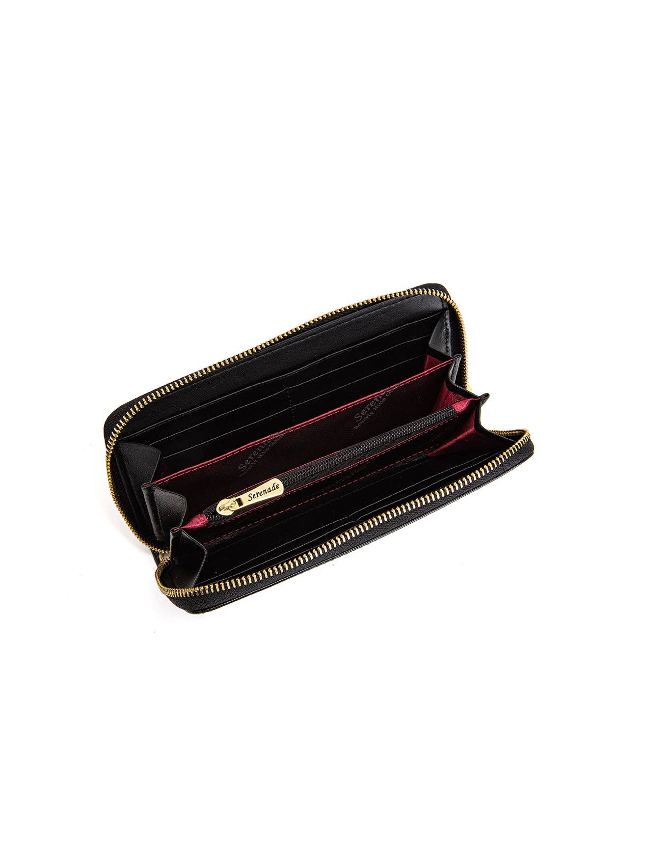 Serenade Ambretta Patent Leather Zip Around Wallet – RFID Protected