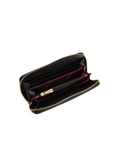 Serenade Ambretta Patent Leather Zip Around Wallet – RFID Protected