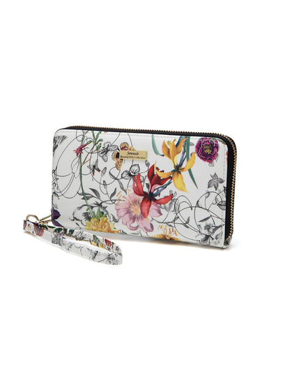 Serenade Botanics Patent Leather Zip Around Wallet – RFID Protected