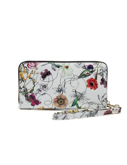 Serenade Botanics Patent Leather Zip Around Wallet – RFID Protected