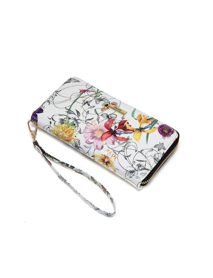 Serenade Botanics Patent Leather Zip Around Wallet – RFID Protected