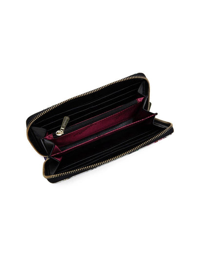 Serenade Botanics Patent Leather Zip Around Wallet – RFID Protected