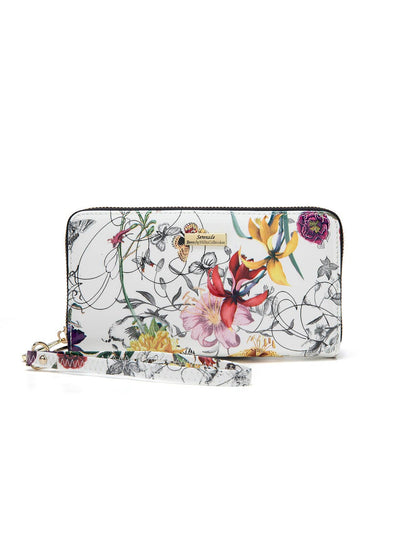 Serenade Botanics Patent Leather Zip Around Wallet – RFID Protected