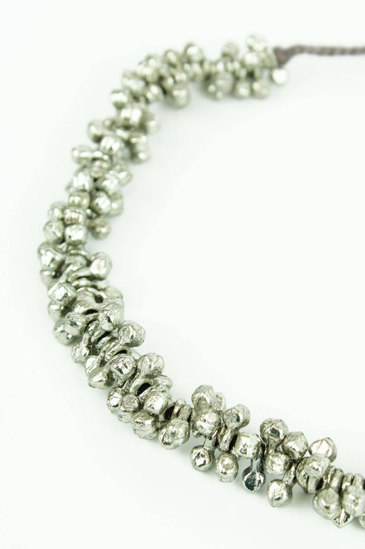 Silver Chunky Choker Necklace