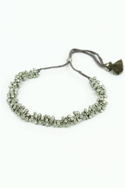 Silver Chunky Choker Necklace