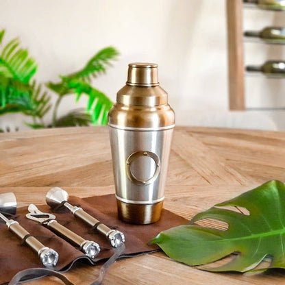 Steel and Antique Brass Shaker