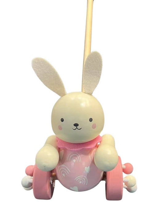 Toyslink Wooden Bunny Push Along