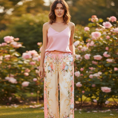 Wide Pants in Floral Designs