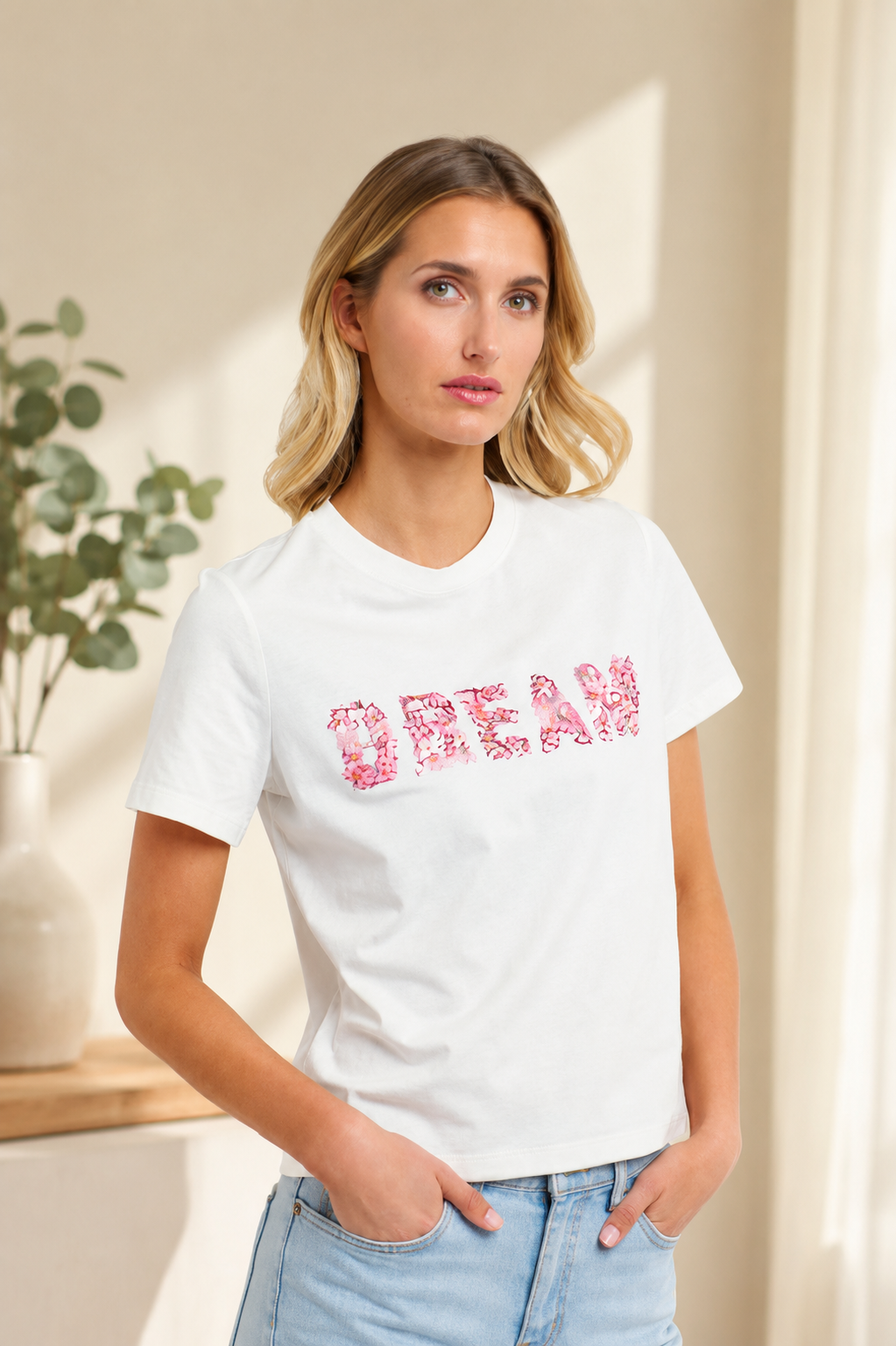 Women's Cotton Blend Graphic & Floral T-Shirt | Multiple Designs