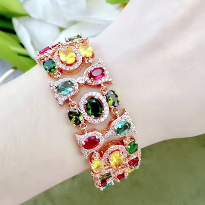 Aurora Rainbow Rose Gold Bracelet