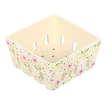 Daisy & Duck ceramic basket