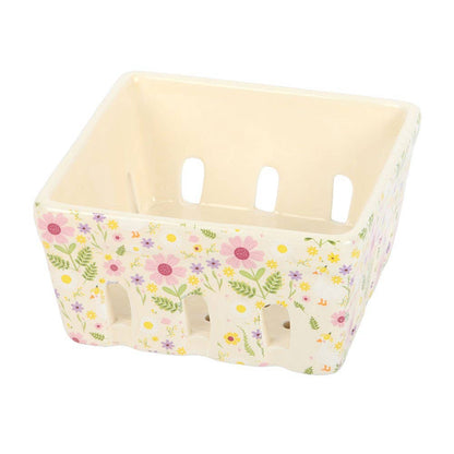 Daisy & Duck ceramic basket