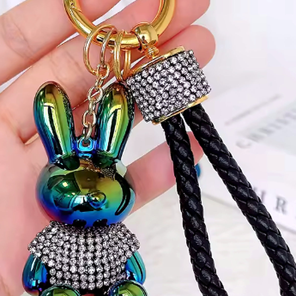Bunny Bling Keyring & Bag Charm