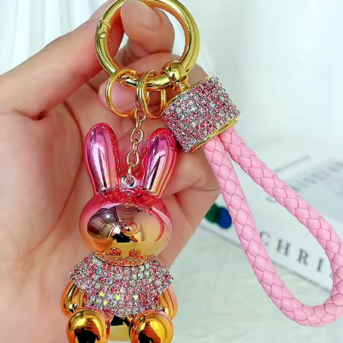 Bunny Bling Keyring & Bag Charm