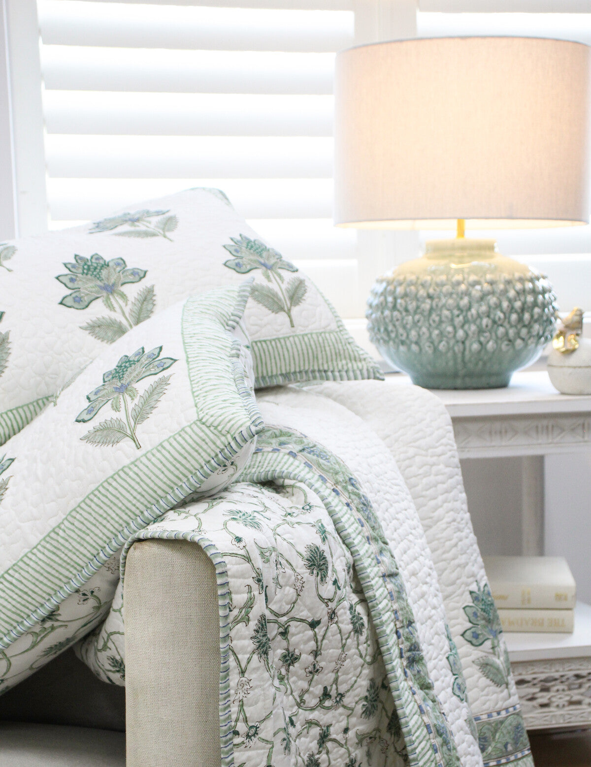 Block Print Bedspread Quilt Set