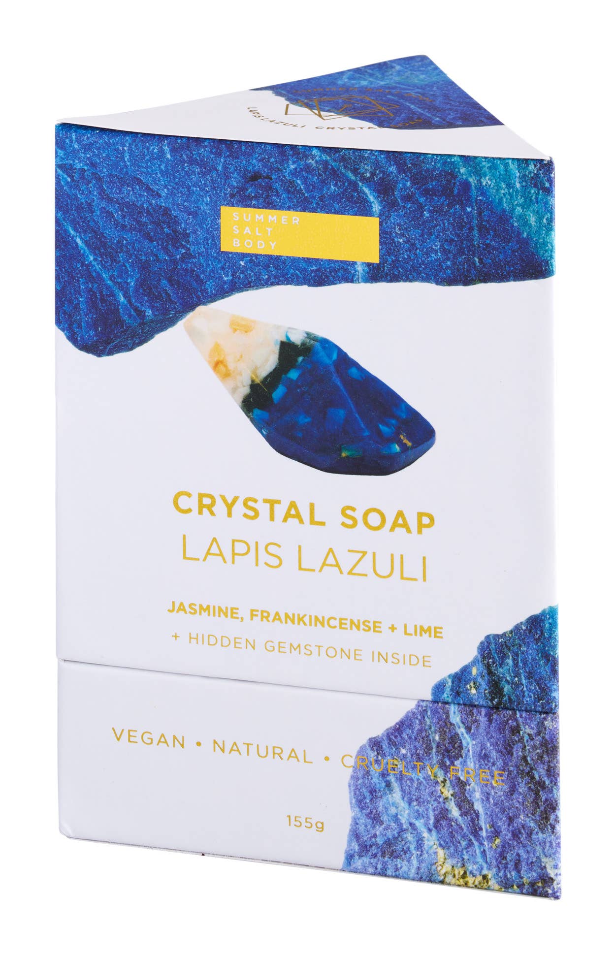 Lapis Crystal Soap - with hidden gemstone !