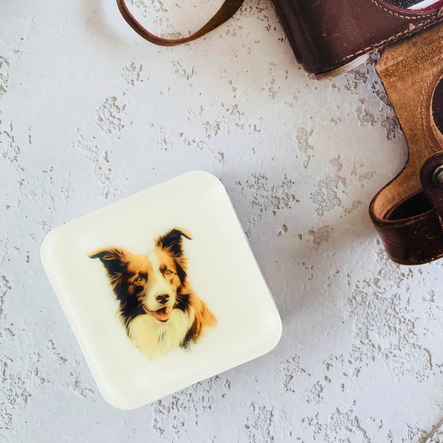 Handmade Artisan Soap | Border Collie (Brown) | Canine Charm