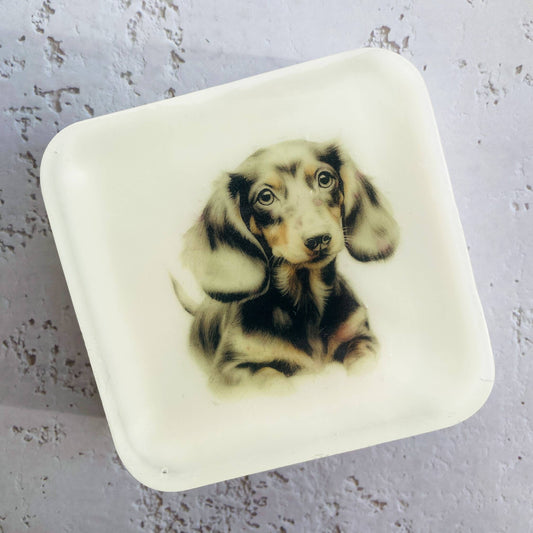 Handmade Artisan Soap | Dachshund (Black) | Canine Charm