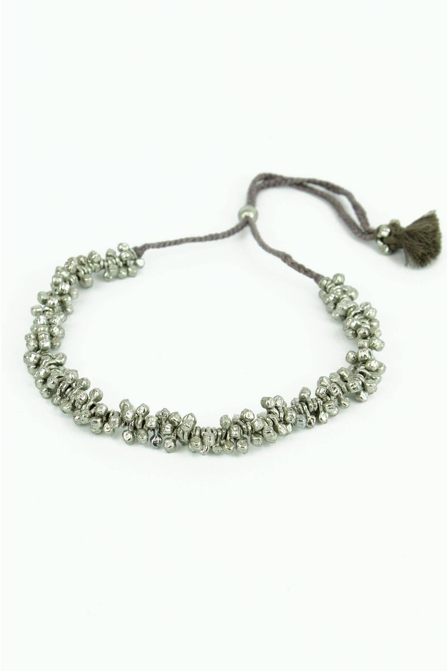 Silver Chunky Choker Necklace