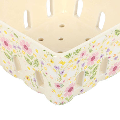 Daisy & Duck ceramic basket