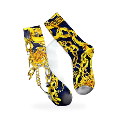 Golden Lion Baroque Crew Socks