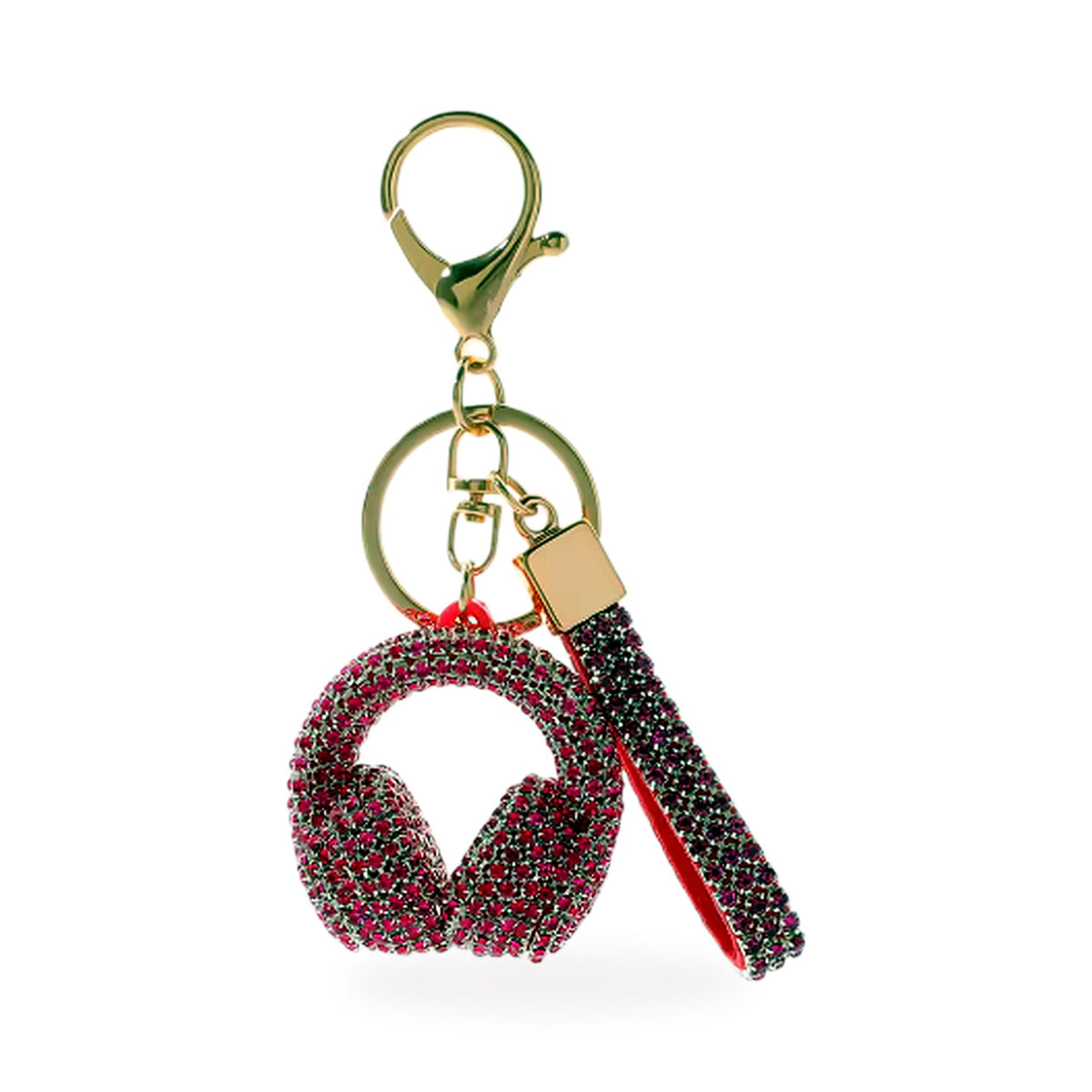 Sparkle & Sound Headphone Keyring & Bag Charm