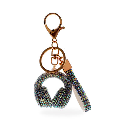 Sparkle & Sound Headphone Keyring & Bag Charm